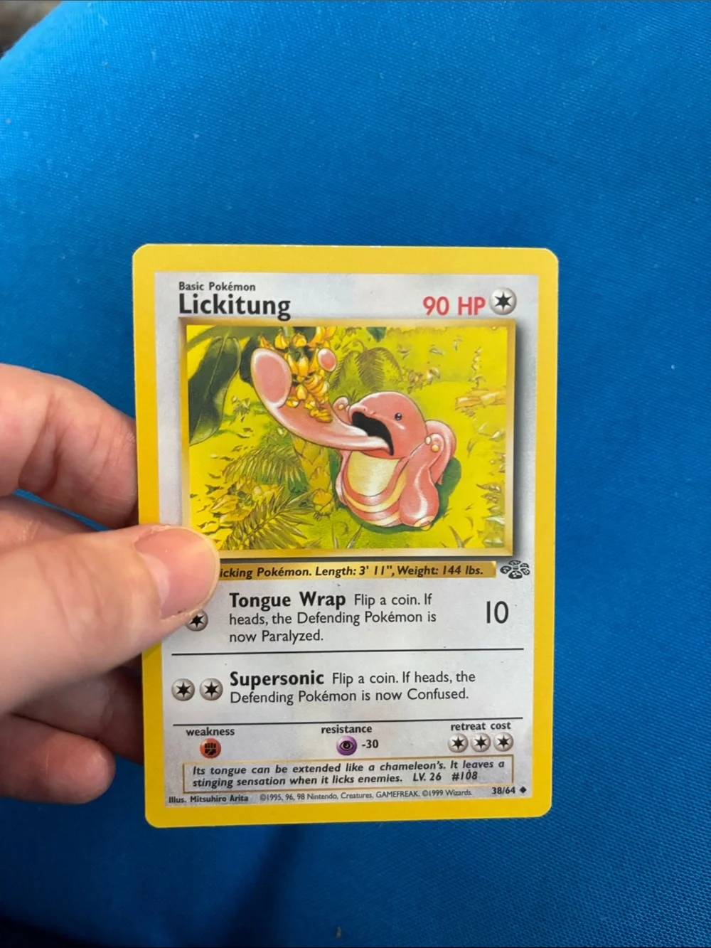 Pokémon Cards Lickitung HP 90 1995,1996,1998 Common Pokemon NWOTS